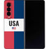 American Flag Color Block Galaxy Z Fold4 5G Skin